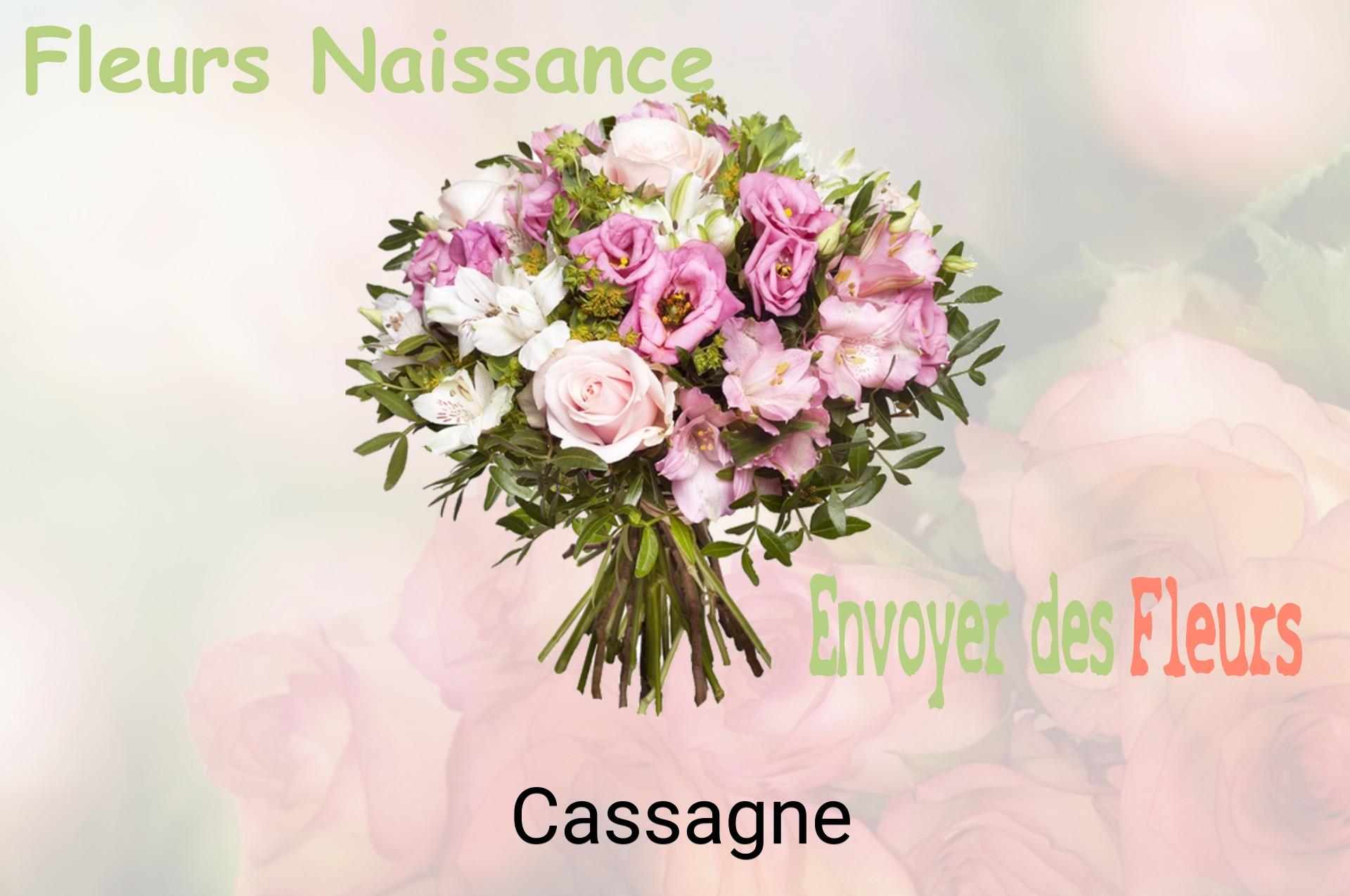 Bouquet de fleurs de naissance livré à Cassagne